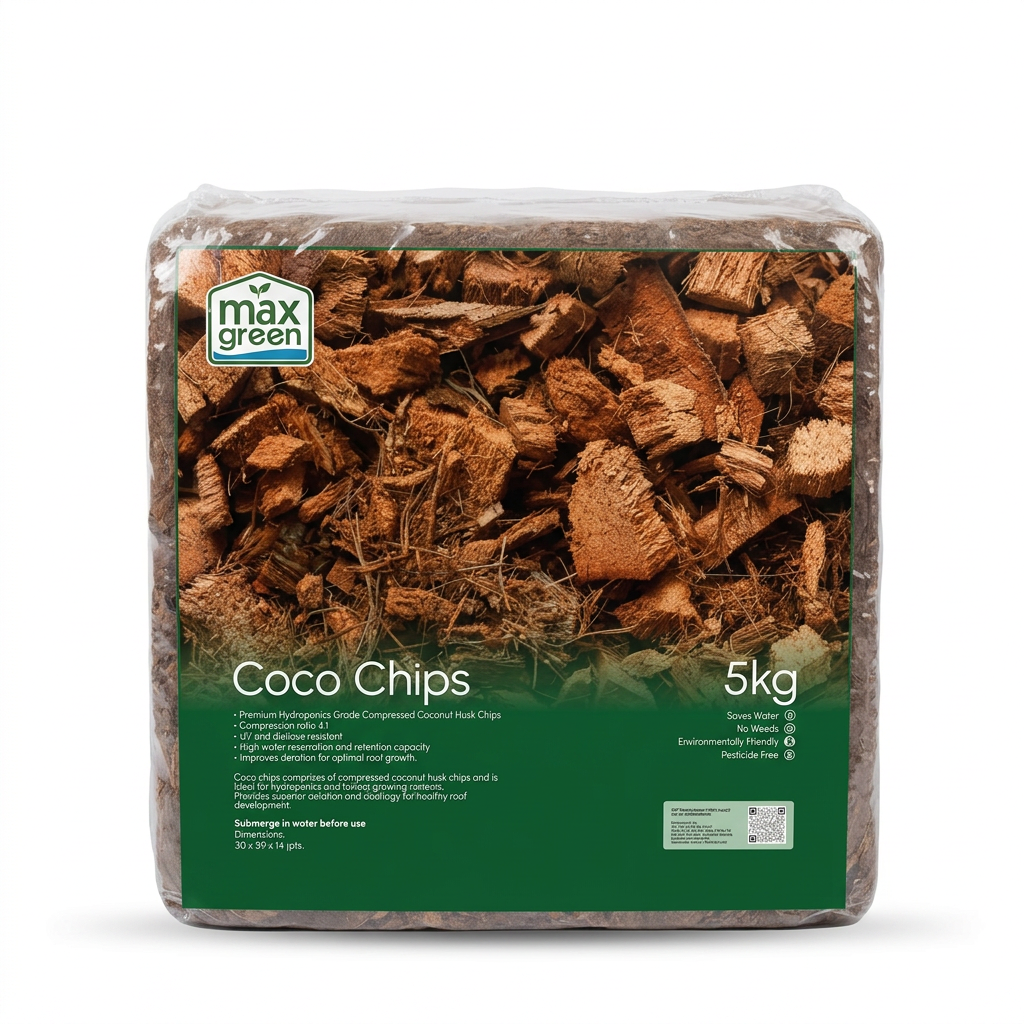 Max Green Coco Chips Growing Medium (5kg Block)